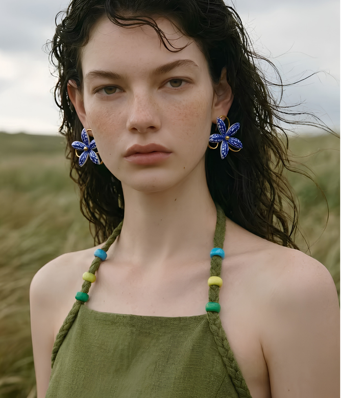 Aegean Star Drop Earrings