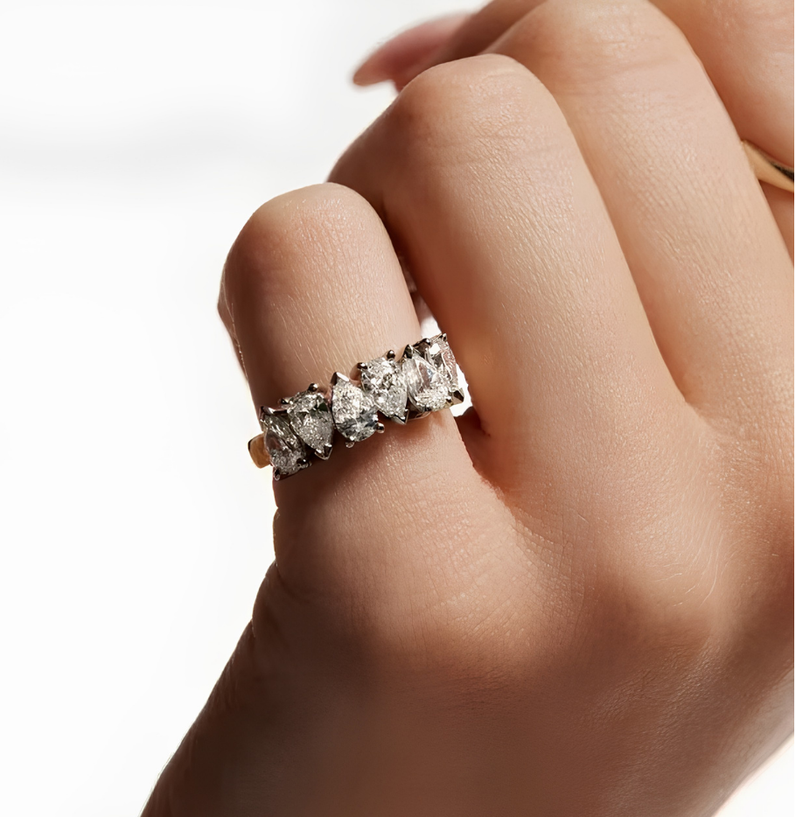 Eternity Pear Ring