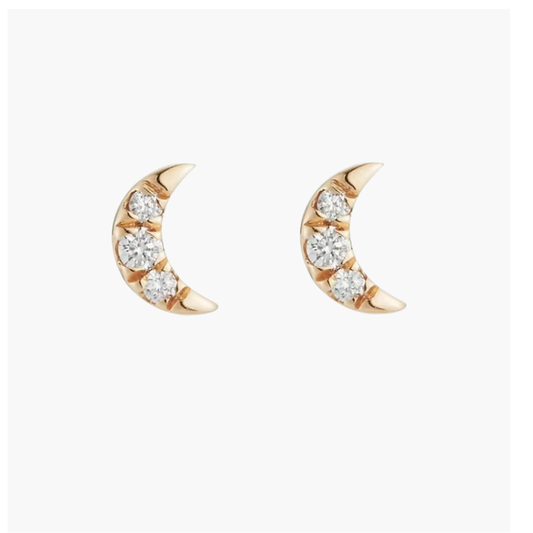 Luna Croissant Studs