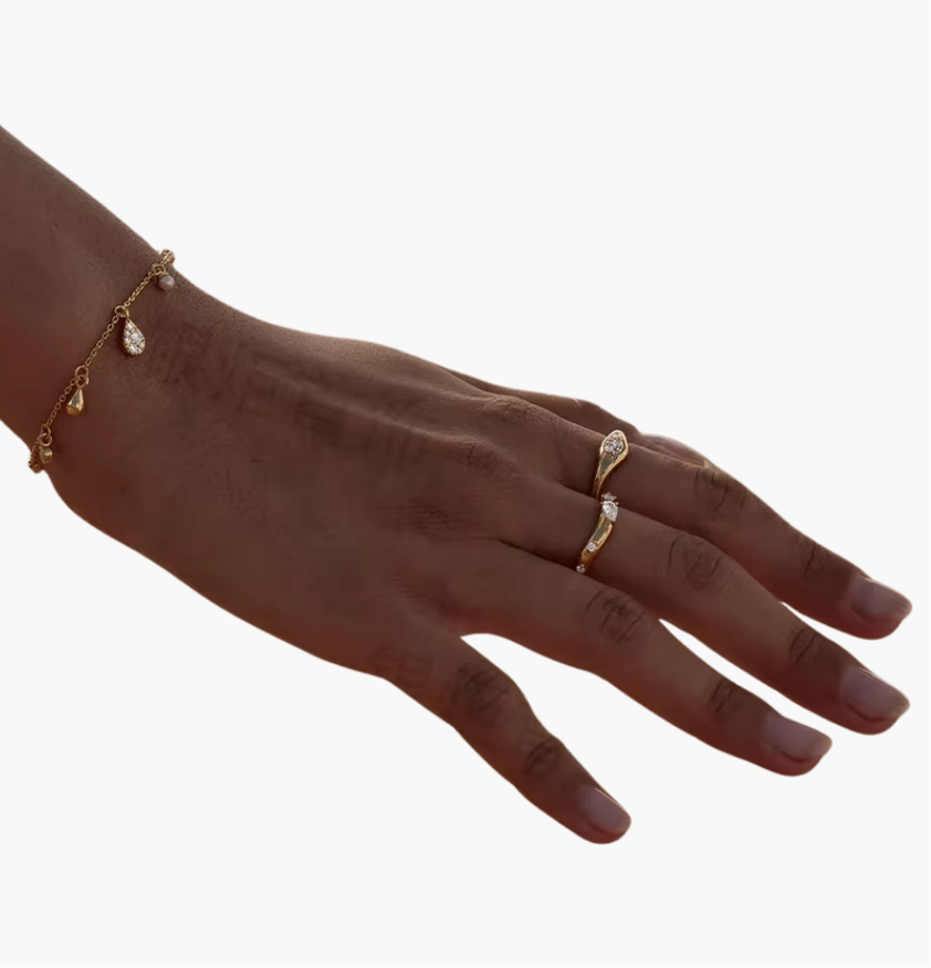 Solitaire Pear Ring 925