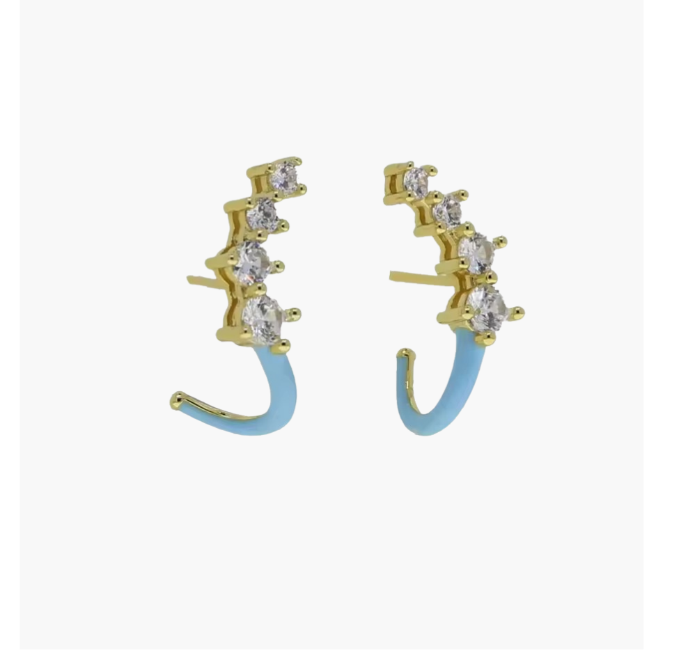 Jardin d'Email Earrings