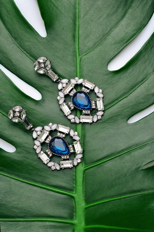 Jardin d'Email enamel floral earrings 925 silver SARÉ